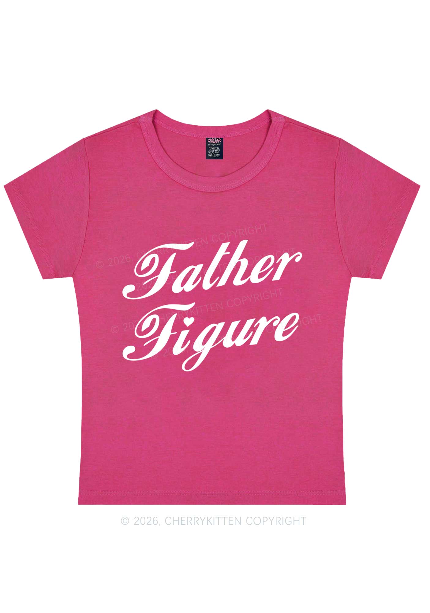Father Figure Valentine's Day Y2K Baby Tee Cherrykitten