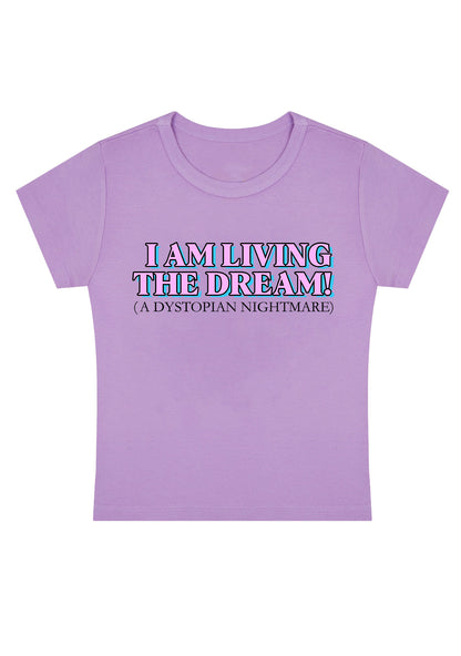 Curvy I Am Living The Dream Baby Tee