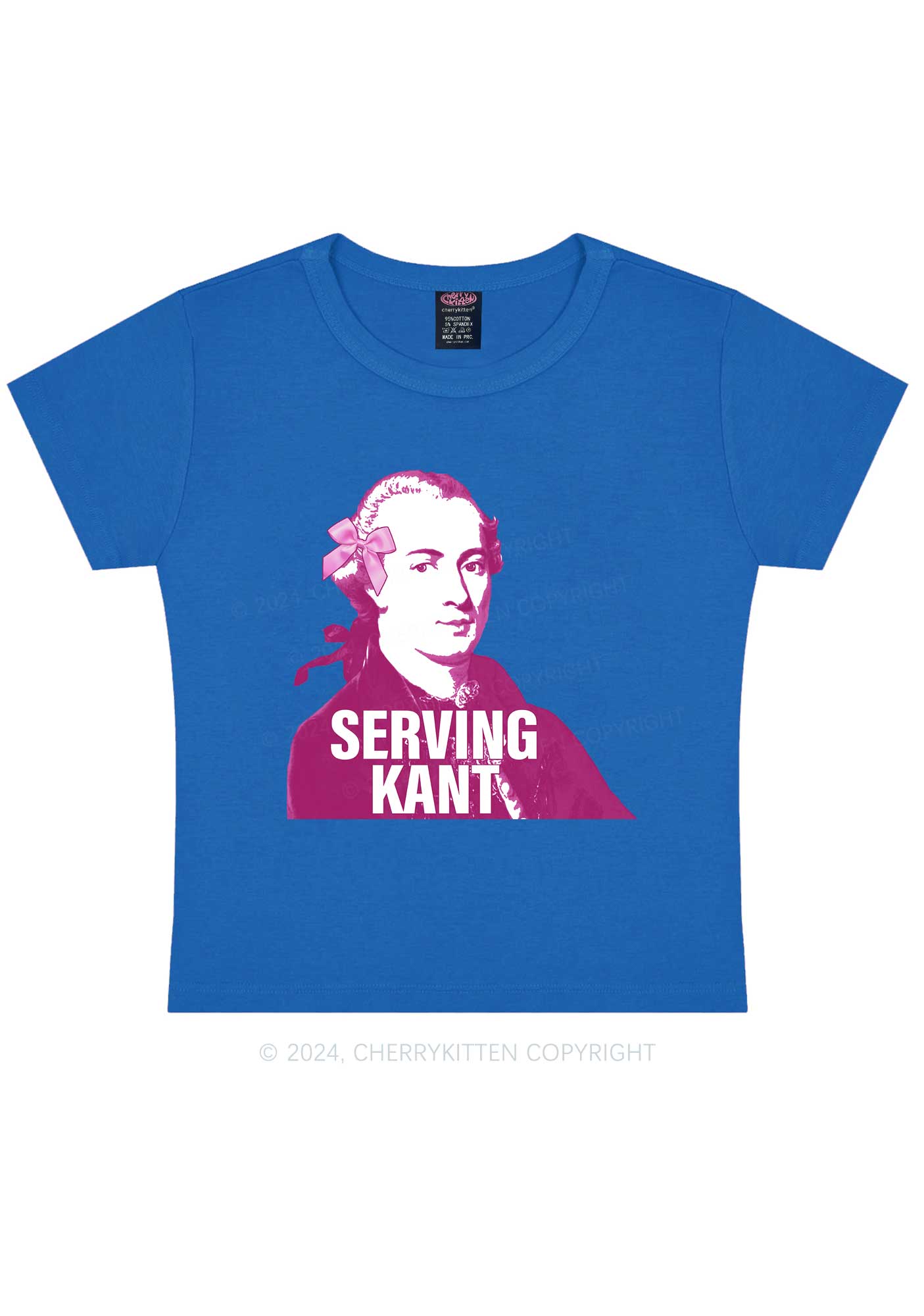 Serving Kant Y2K Baby Tee Cherrykitten