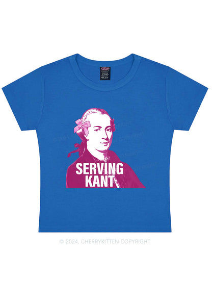 Serving Kant Y2K Baby Tee Cherrykitten