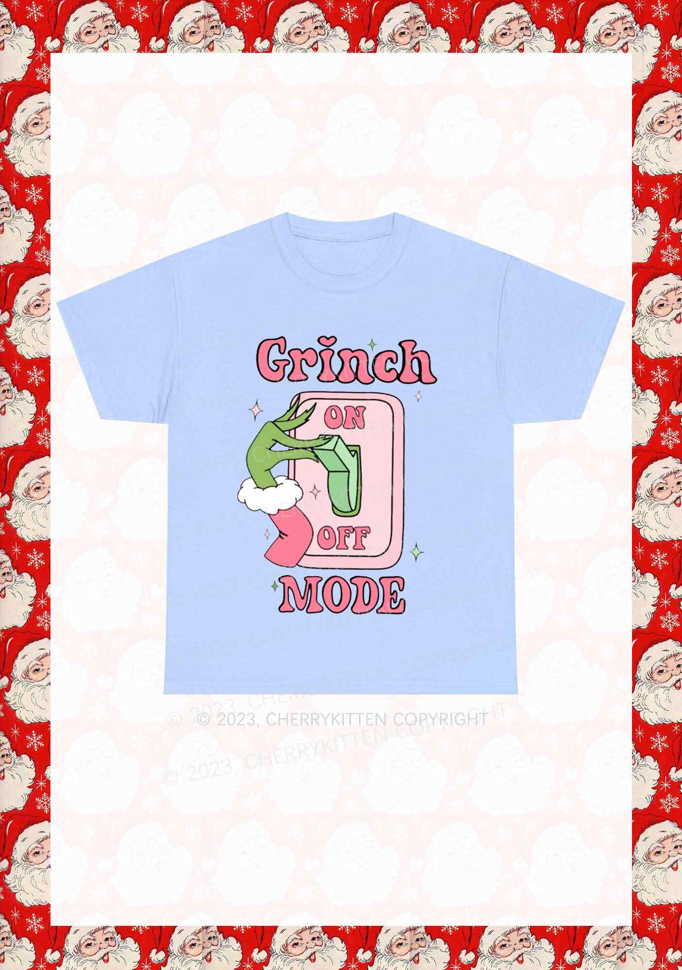 On Off Mode Christmas Y2K Chunky Shirt Cherrykitten