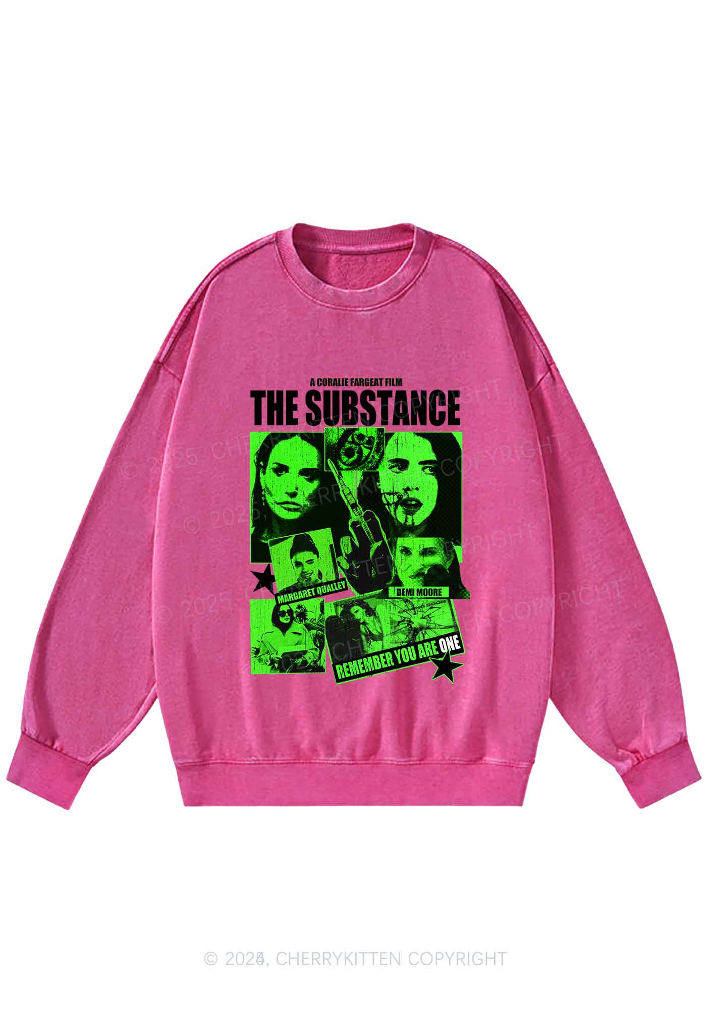 Halloween The Horror Movie Y2K Washed Sweatshirts Cherrykitten