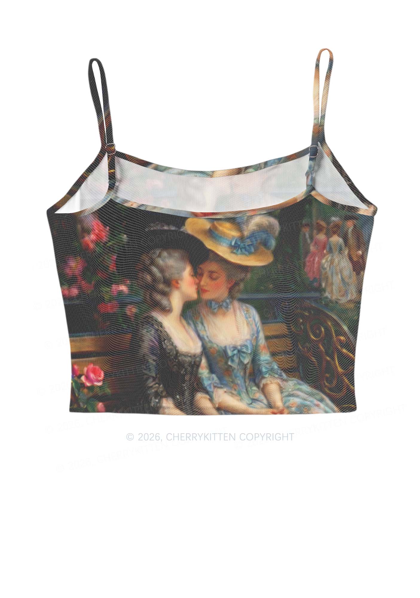 Vintage Garden Ladies Pride Y2K Mesh Cami Tank Cherrykitten