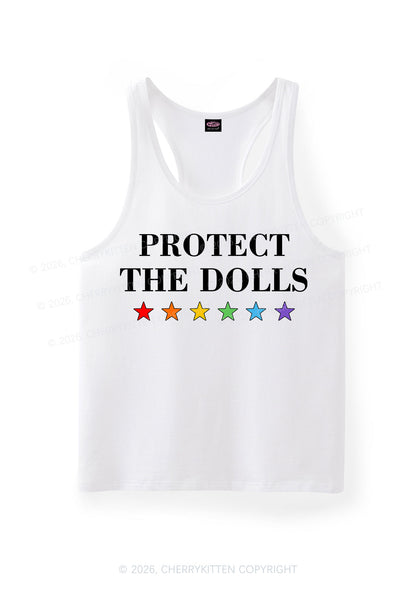 Protect The Dolls Pride Y2K Men Racerback Tank Top Cherrykitten