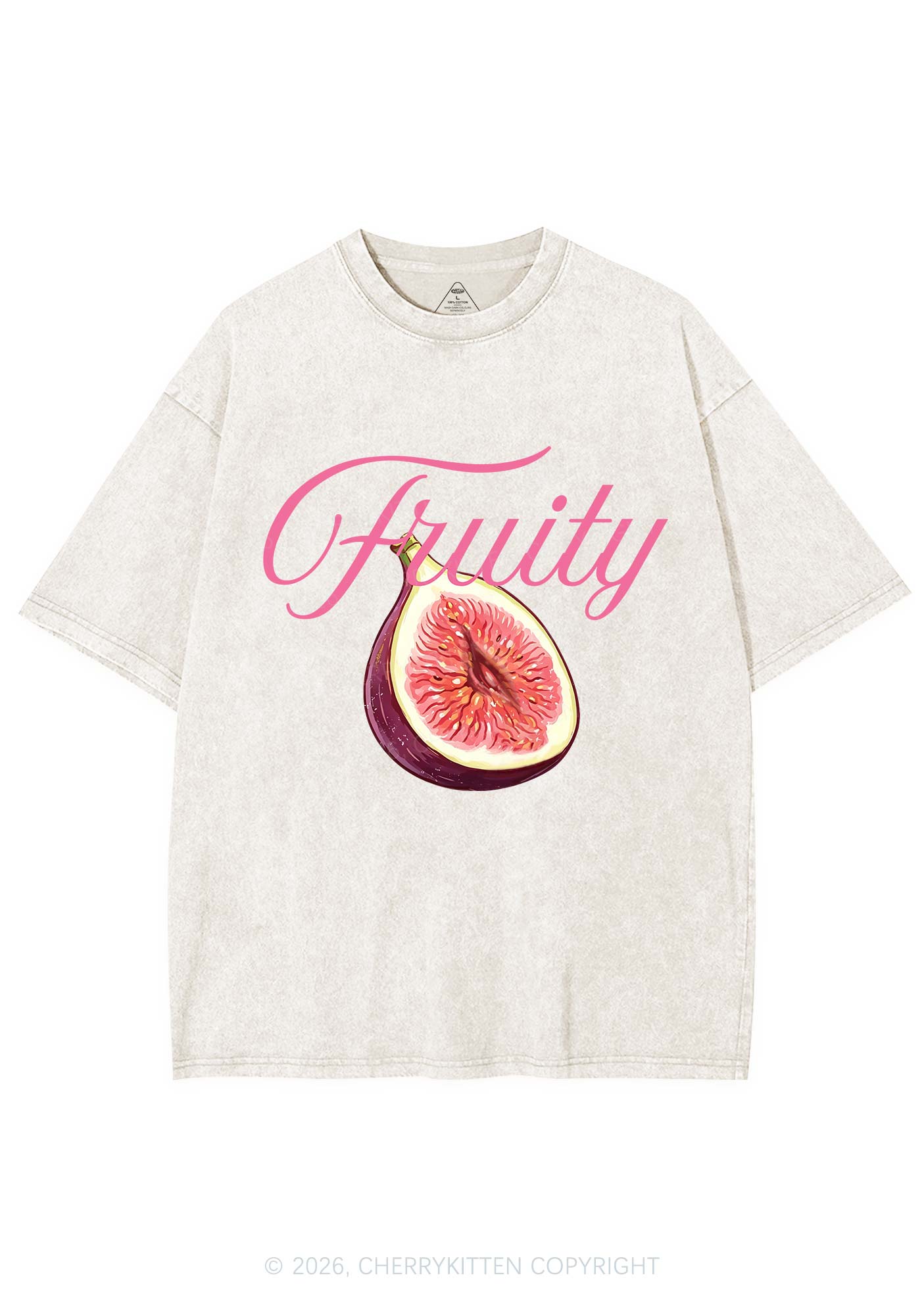 Fruity Fig Pride Y2K Shirts Washed Tee Cherrykitten
