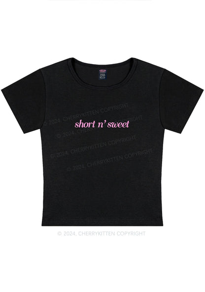 Short Sweet Y2K Baby Tee Cherrykitten