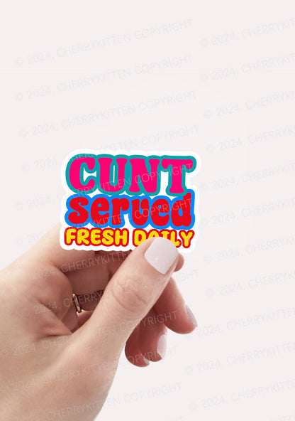 Cxxt Served 1Pc Y2K Sticker Cherrykitten