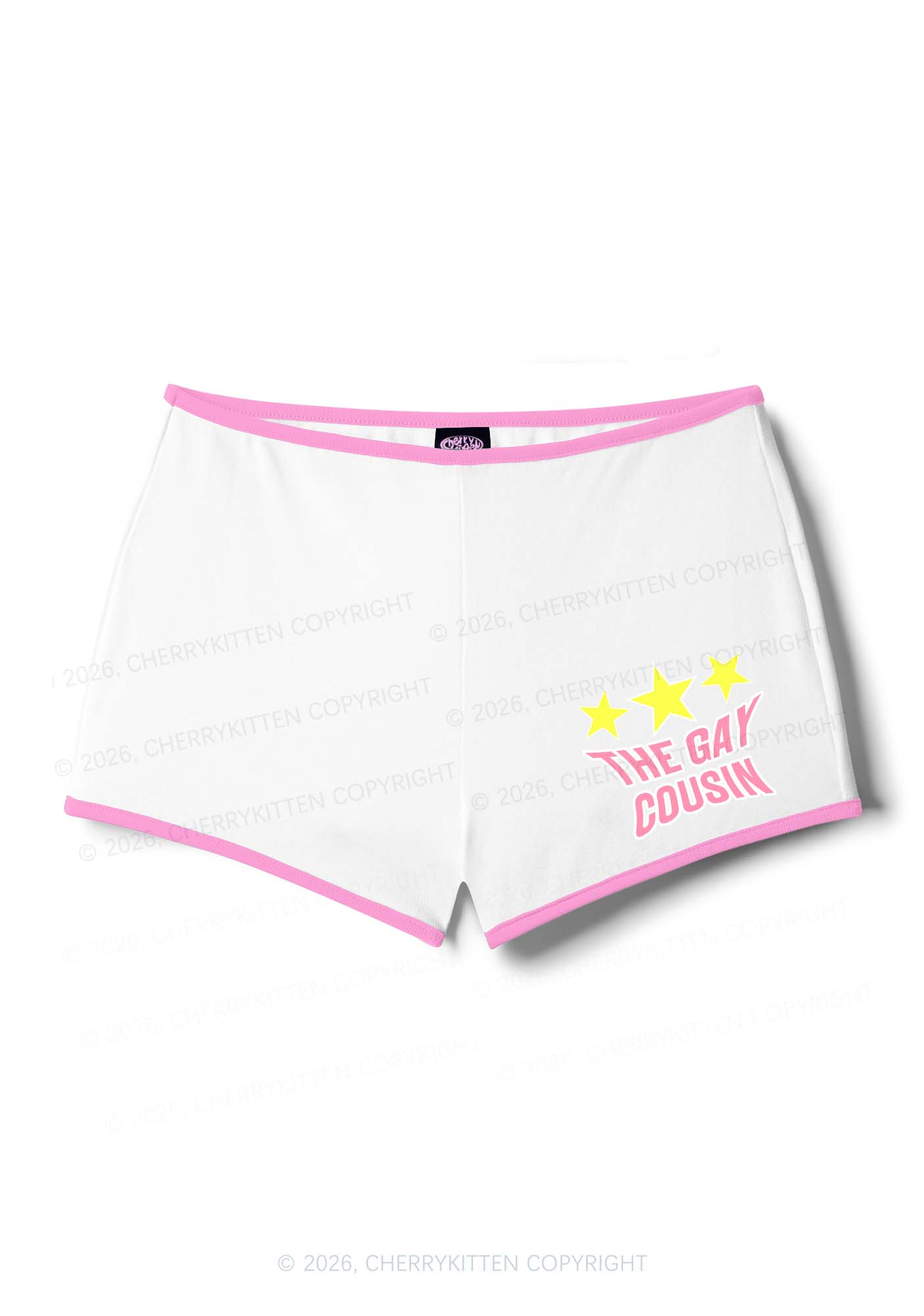 The Gay Cousin Pride Y2K Booty Shorts Cherrykitten