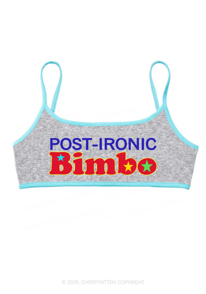 Post Ironic Bimbo Y2K Super Crop Cami Cherrykitten