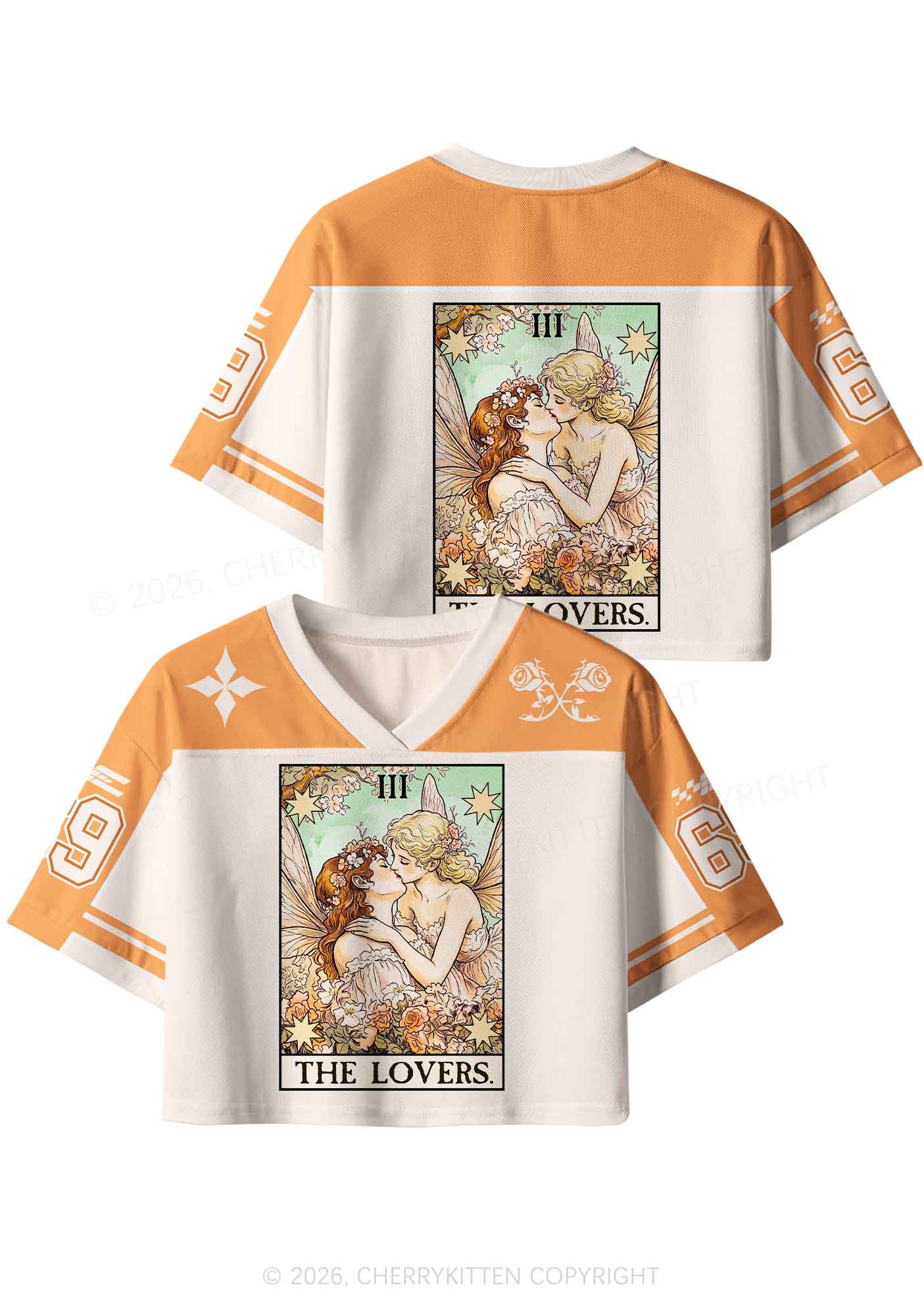 The Fairy Lovers Pride Y2K Crop Sport Jersey Shirts Cherrykitten