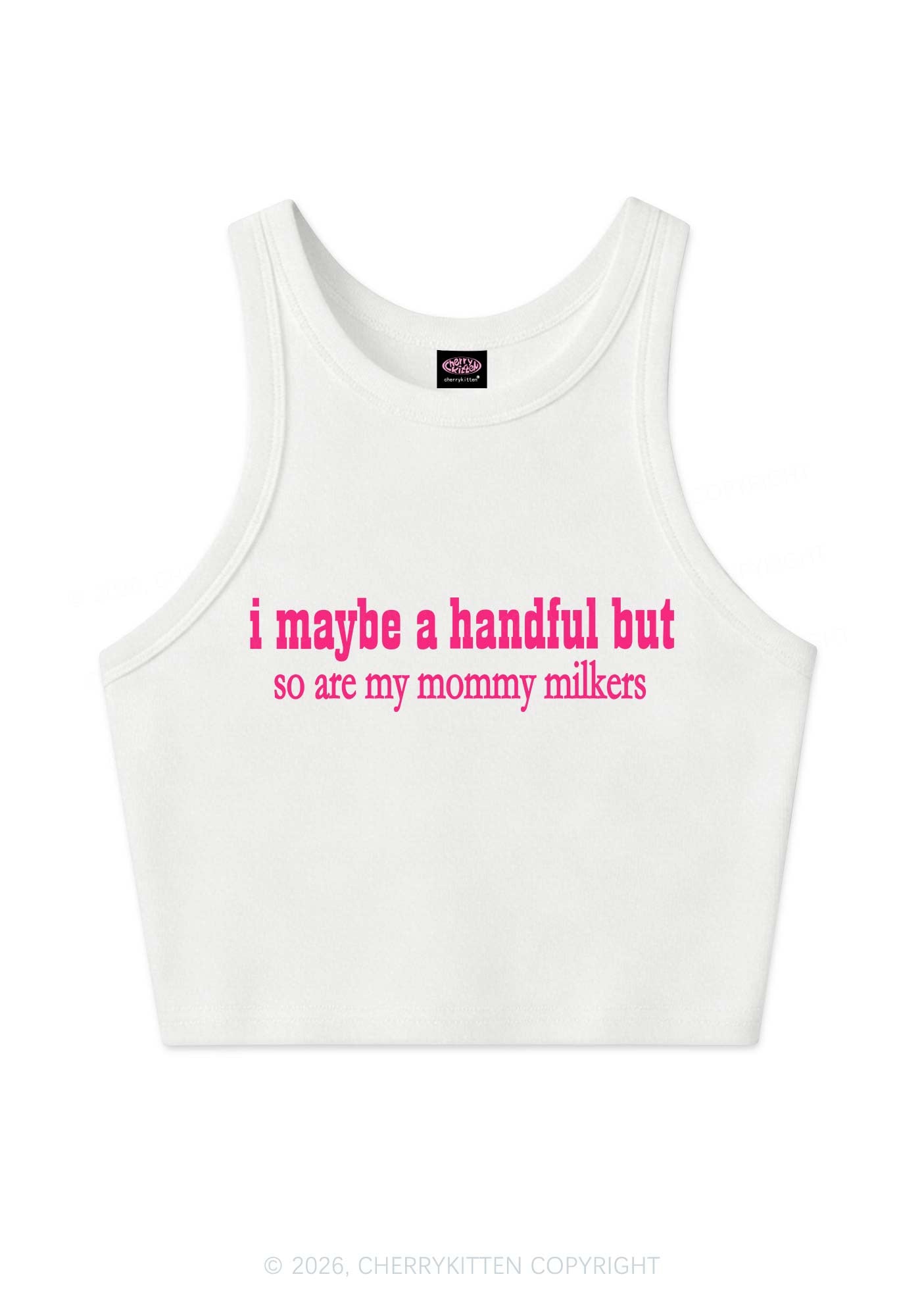 Handful Mommy Milkers Y2K Crop Tank Top Cherrykitten