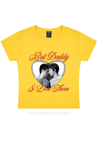Retro But Daddy I Love Them HR Y2K Baby Tee Cherrykitten