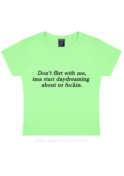 Don't Flirt With Me Y2K Baby Tee Cherrykitten