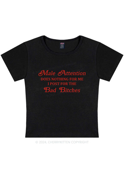 Male Attention Y2K Baby Tee Cherrykitten