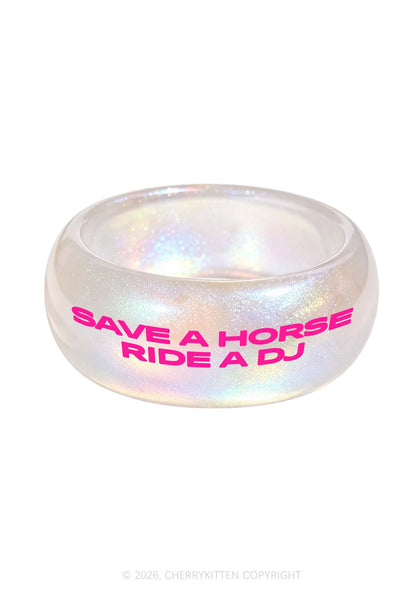 Ride A Dj Y2K Cuff Bangle Cherrykitten