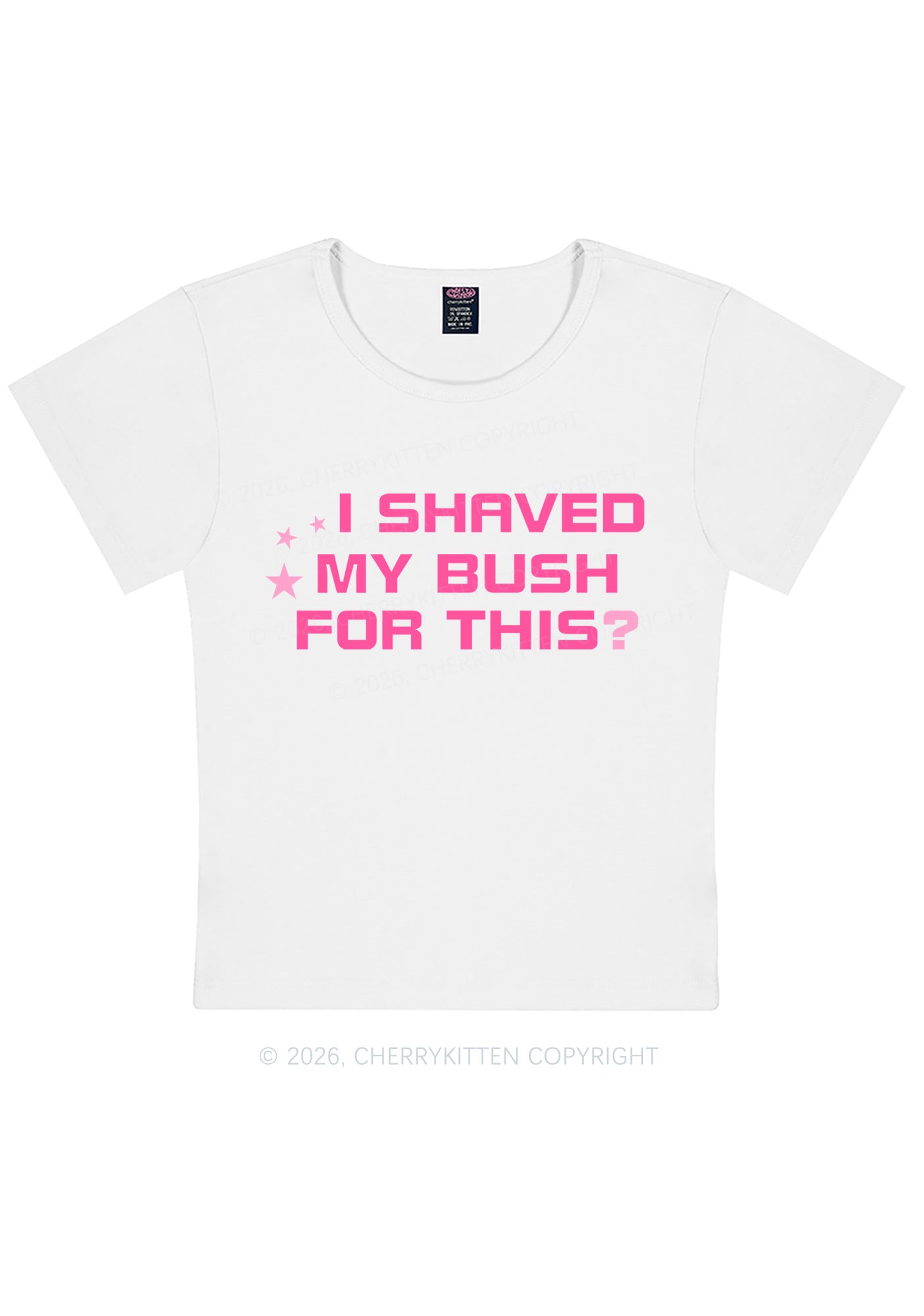 Shaved My Bush For This Y2K Baby Tee Cherrykitten