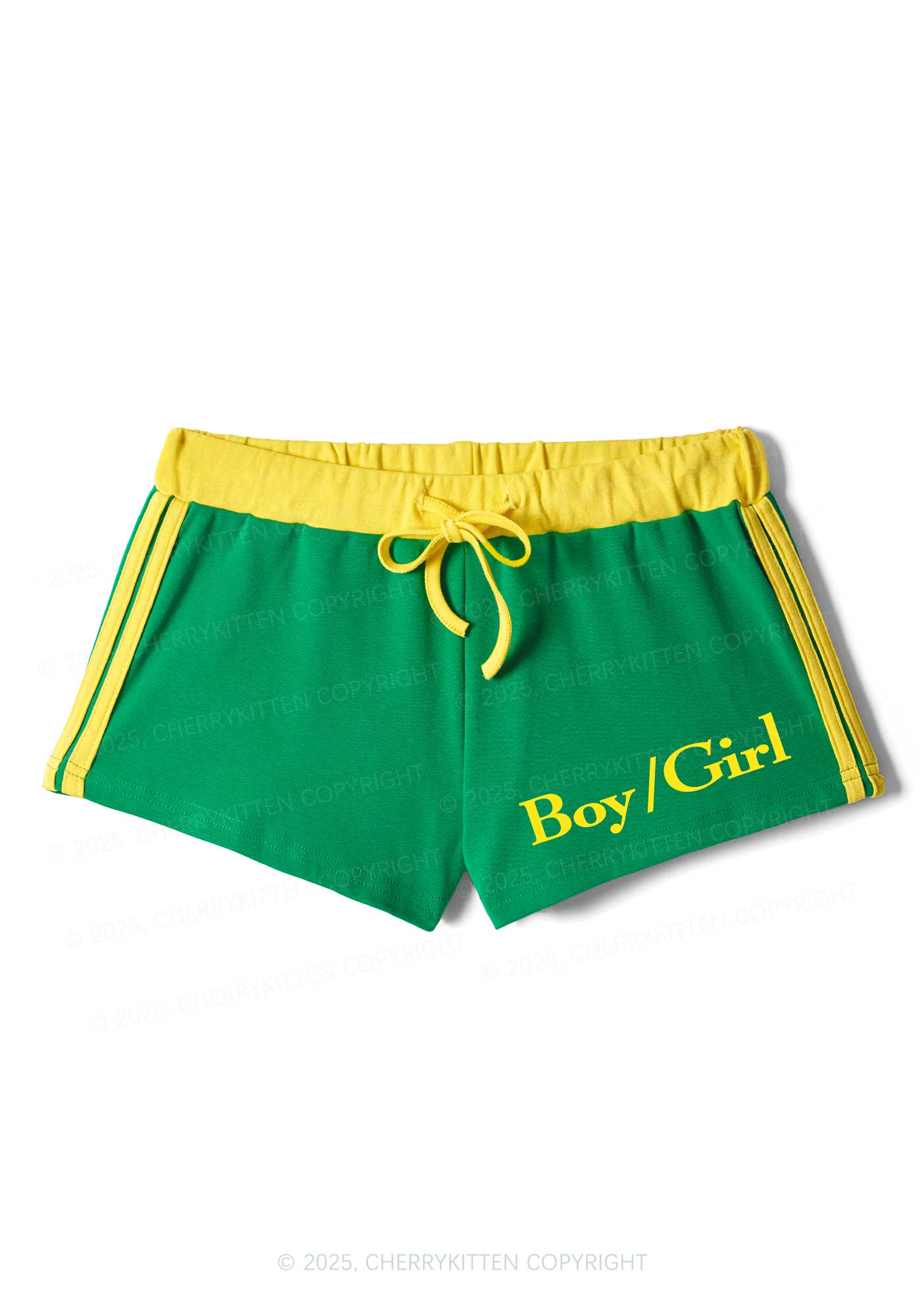 Boy Or Girl Pride Y2K Drawstring Mini Shorts Cherrykitten