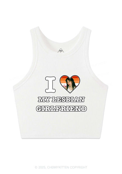 Custom My Lesbian GF Pride Y2K Crop Tank Top Cherrykitten