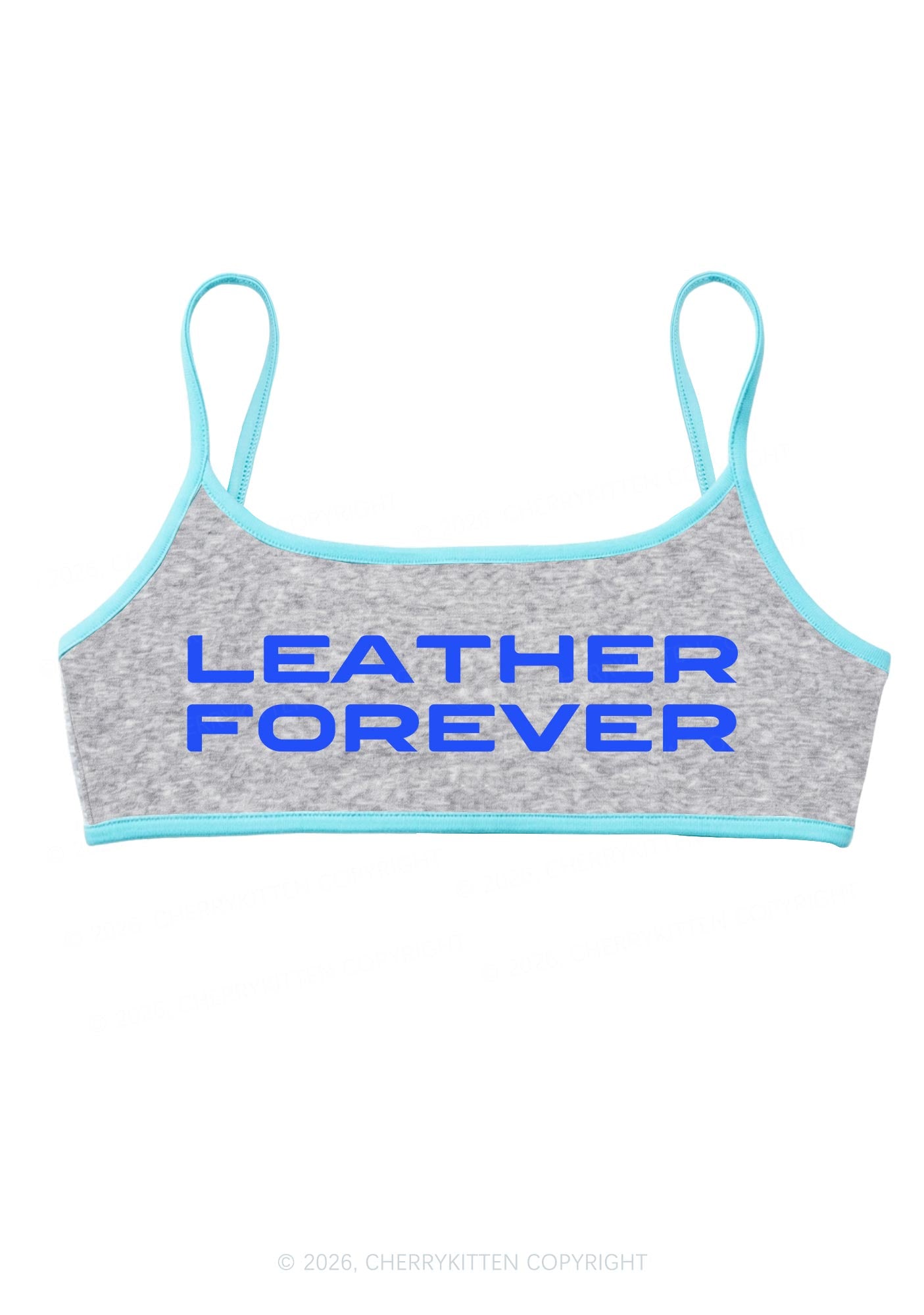 Leather Forever Y2K Super Crop Cami Cherrykitten