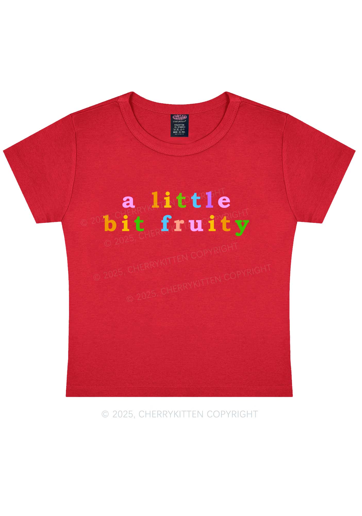A Little Bit Fruity Y2K Baby Tee Cherrykitten