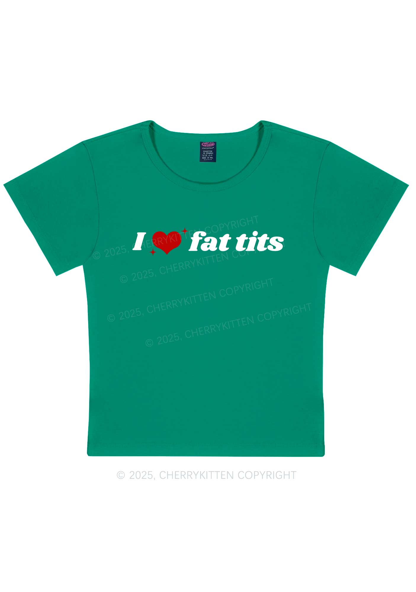 I Love Fat Txts Y2K Baby Tee Cherrykitten
