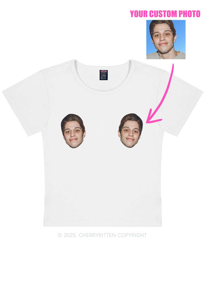 Custom Double Face Y2K Baby Tee Cherrykitten