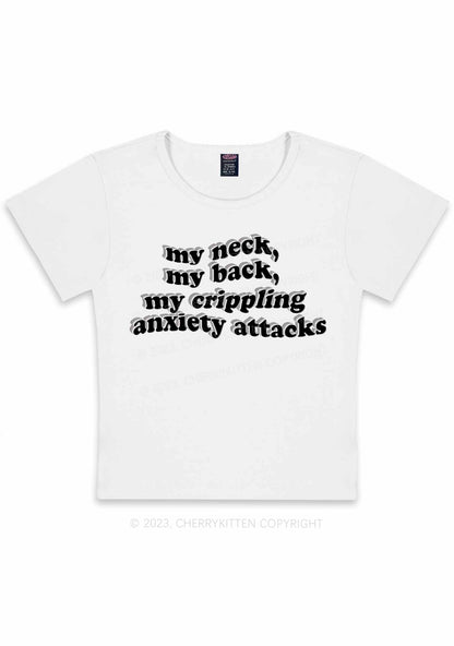 My Crippling Anxiety Attacks Y2K Baby Tee Cherrykitten