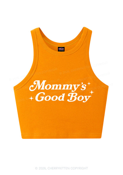 Mommys Good Boy Y2K Crop Tank Top Cherrykitten