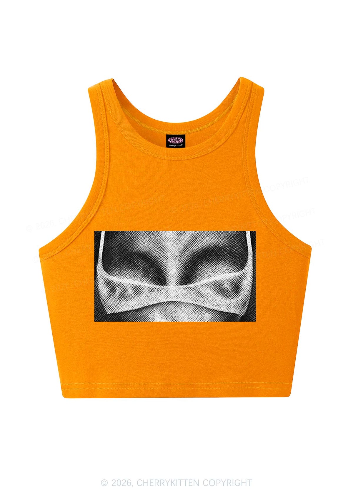 Lingerie Bxxbs Y2K Crop Tank Top Cherrykitten