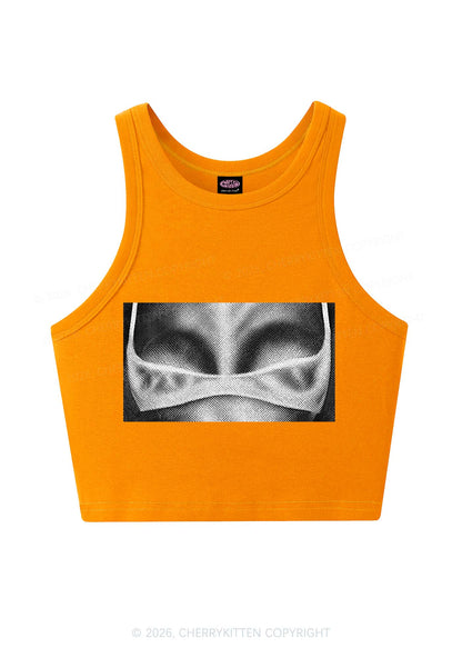 Lingerie Bxxbs Y2K Crop Tank Top Cherrykitten
