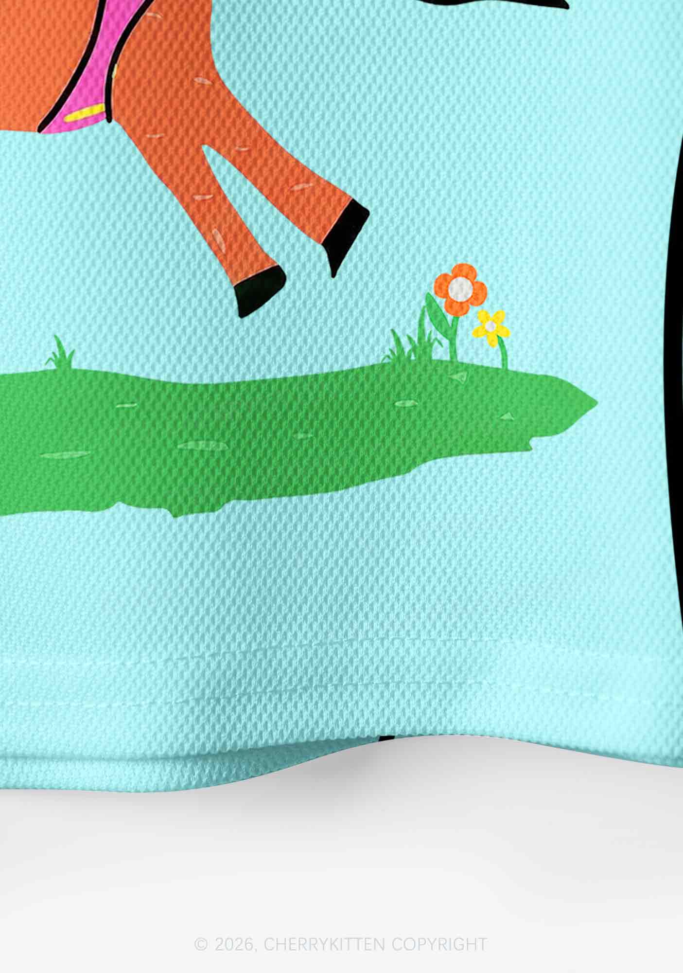 Cxxtamine Pony Y2K Crop Sport Jersey Shirts Cherrykitten