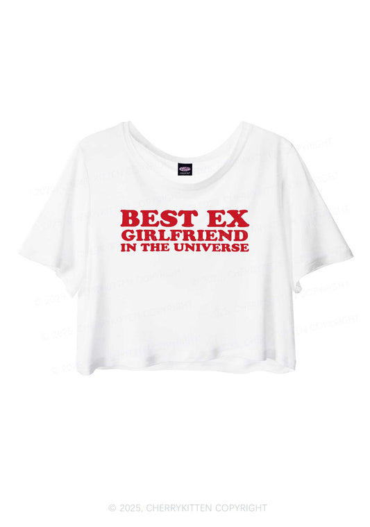 Universe Best Ex Girlfriend Y2K Sheer Crop Tee Cherrykitten