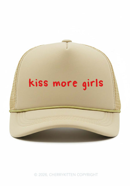 Kiss More Girls Pride Y2K Trucker Hat Cherrykitten