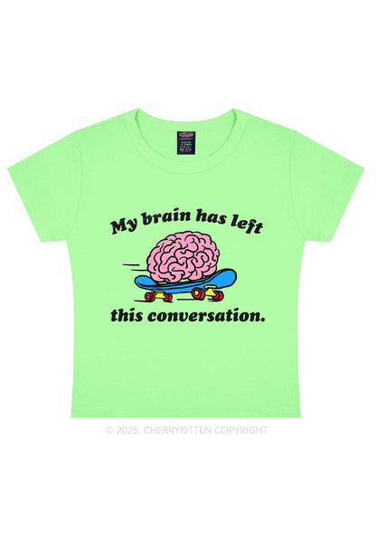 Brain Left Conversation Y2K Baby Tee Cherrykitten