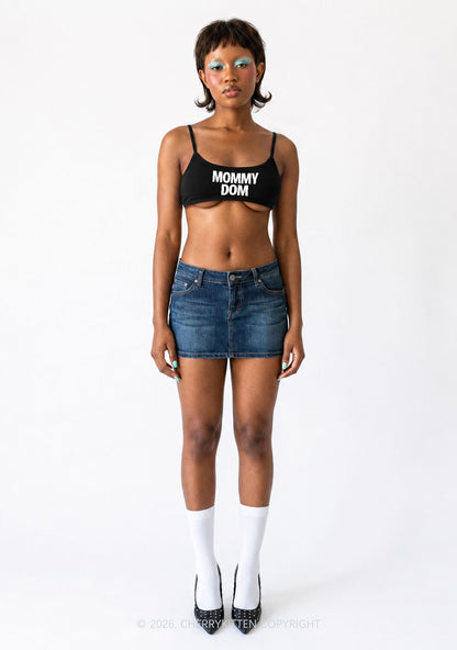Mommy Dom Y2K Super Crop Cami Cherrykitten