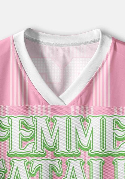 Femme Fatale Pride Y2K Crop Sport Jersey Shirts Cherrykitten