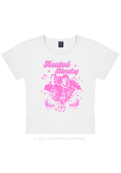 Retro Hockey Elements Y2K Baby Tee Cherrykitten