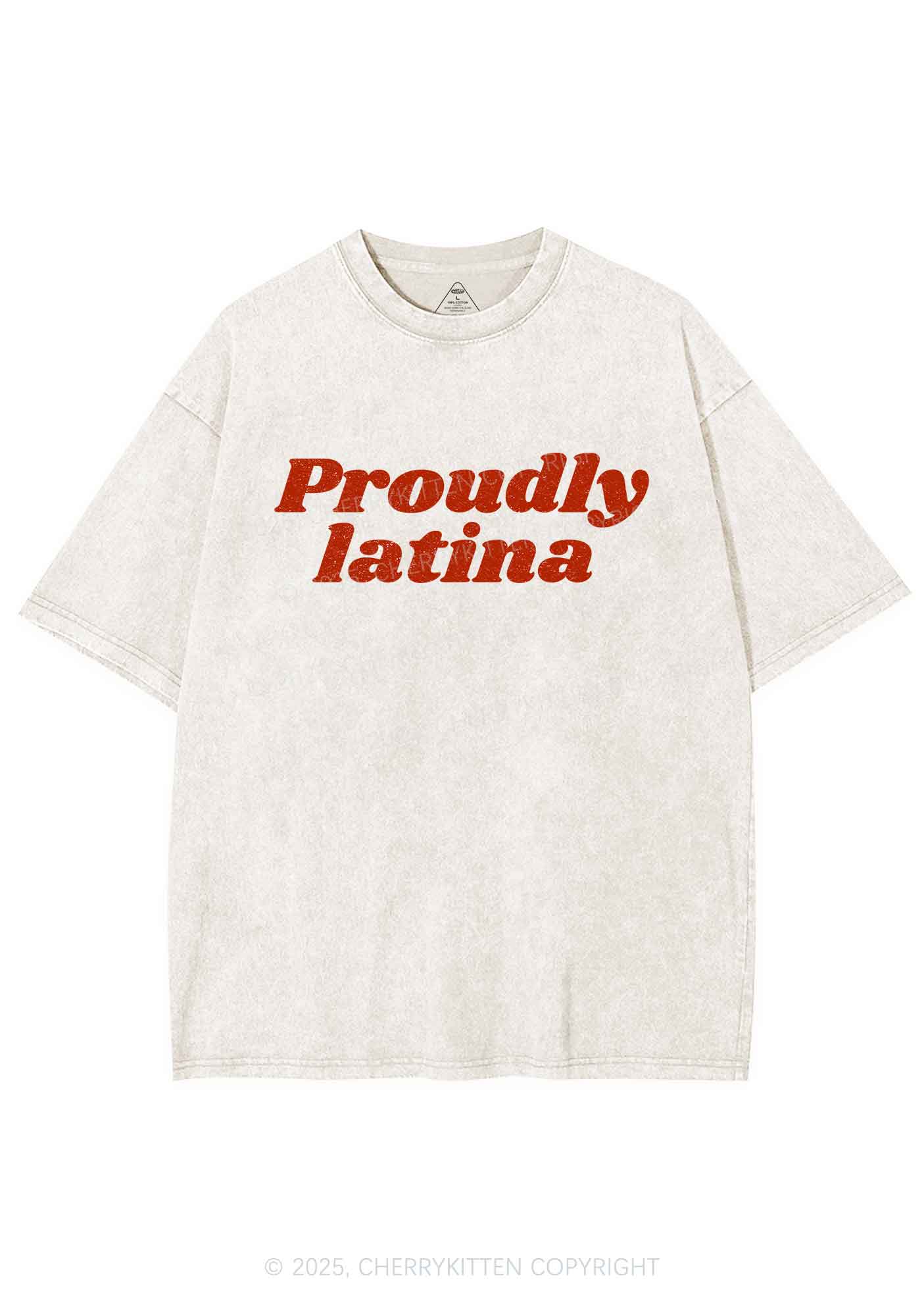 Proudly Latina Y2K Washed Tee Cherrykitten