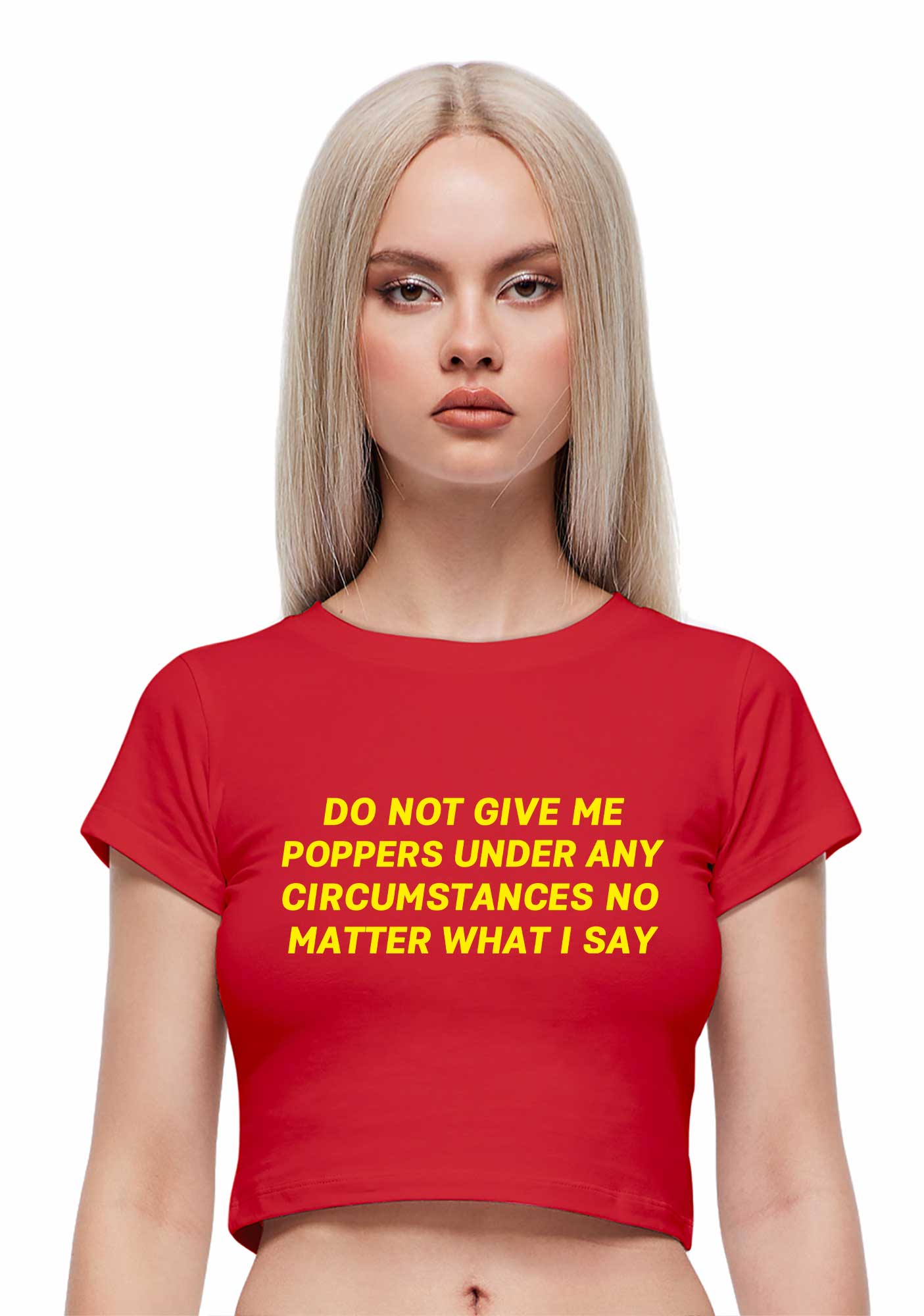 Do Not Give Me Pxppers Y2K Baby Tee Cherrykitten