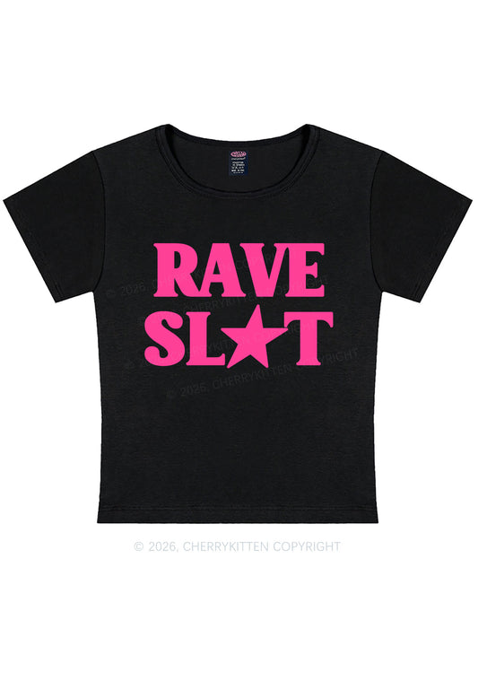 Rave Slxt Y2K Baby Tee Cherrykitten