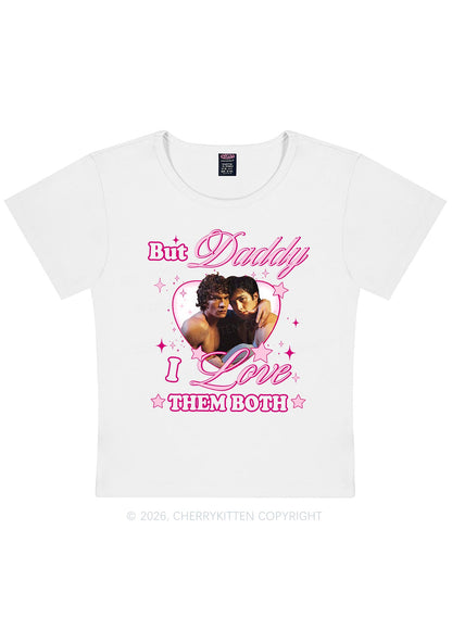 But Daddy I Love Them Both HR Y2K Baby Tee Cherrykitten