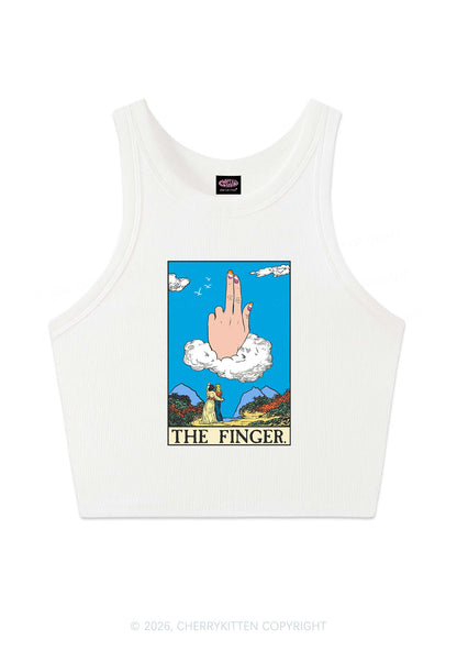 The Lesbians Finger Pride Y2K Crop Tank Top Cherrykitten