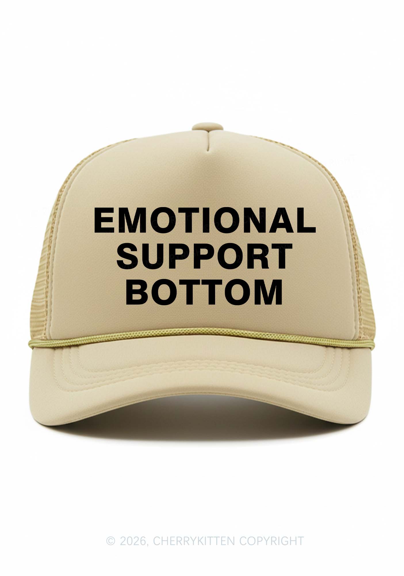 Emotional Support Bottom Pride Y2K Trucker Hat Cherrykitten