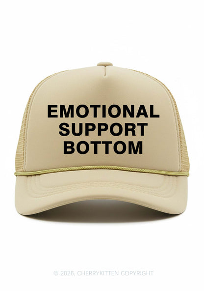 Emotional Support Bottom Pride Y2K Trucker Hat Cherrykitten