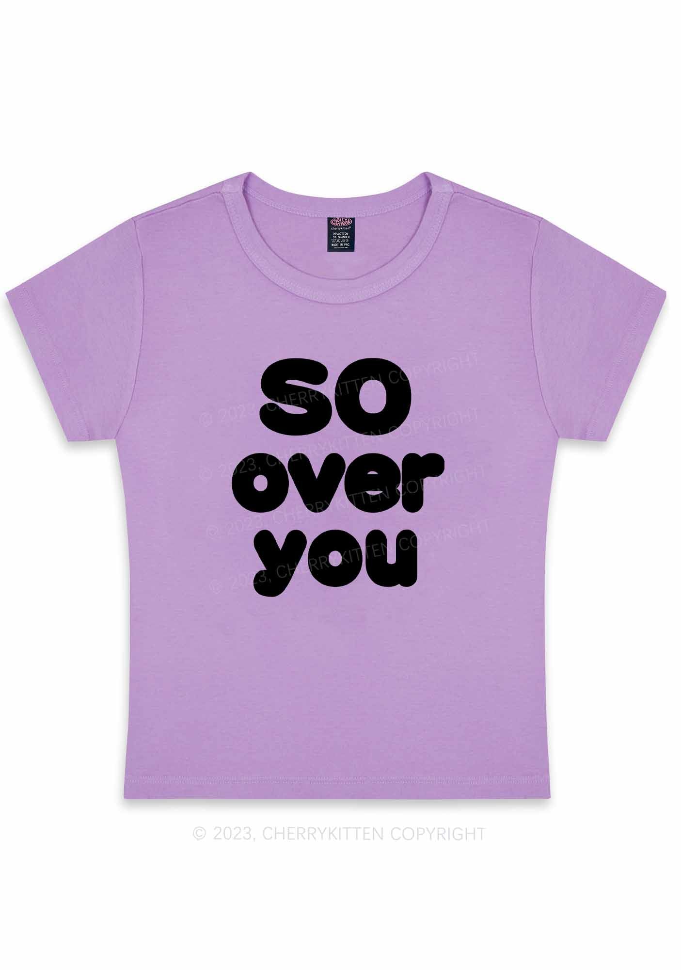 Curvy So Over You Y2K Baby Tee Cherrykitten