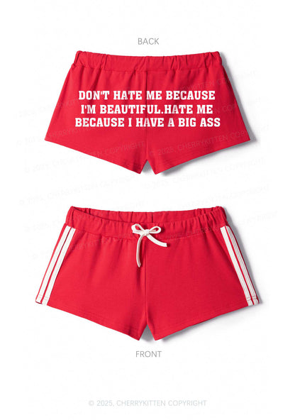Hate Me Big Axx Y2K Drawstring Mini Shorts Cherrykitten