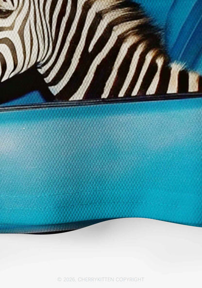 Zebra Driver Y2K Crop Sport Jersey Shirts Cherrykitten
