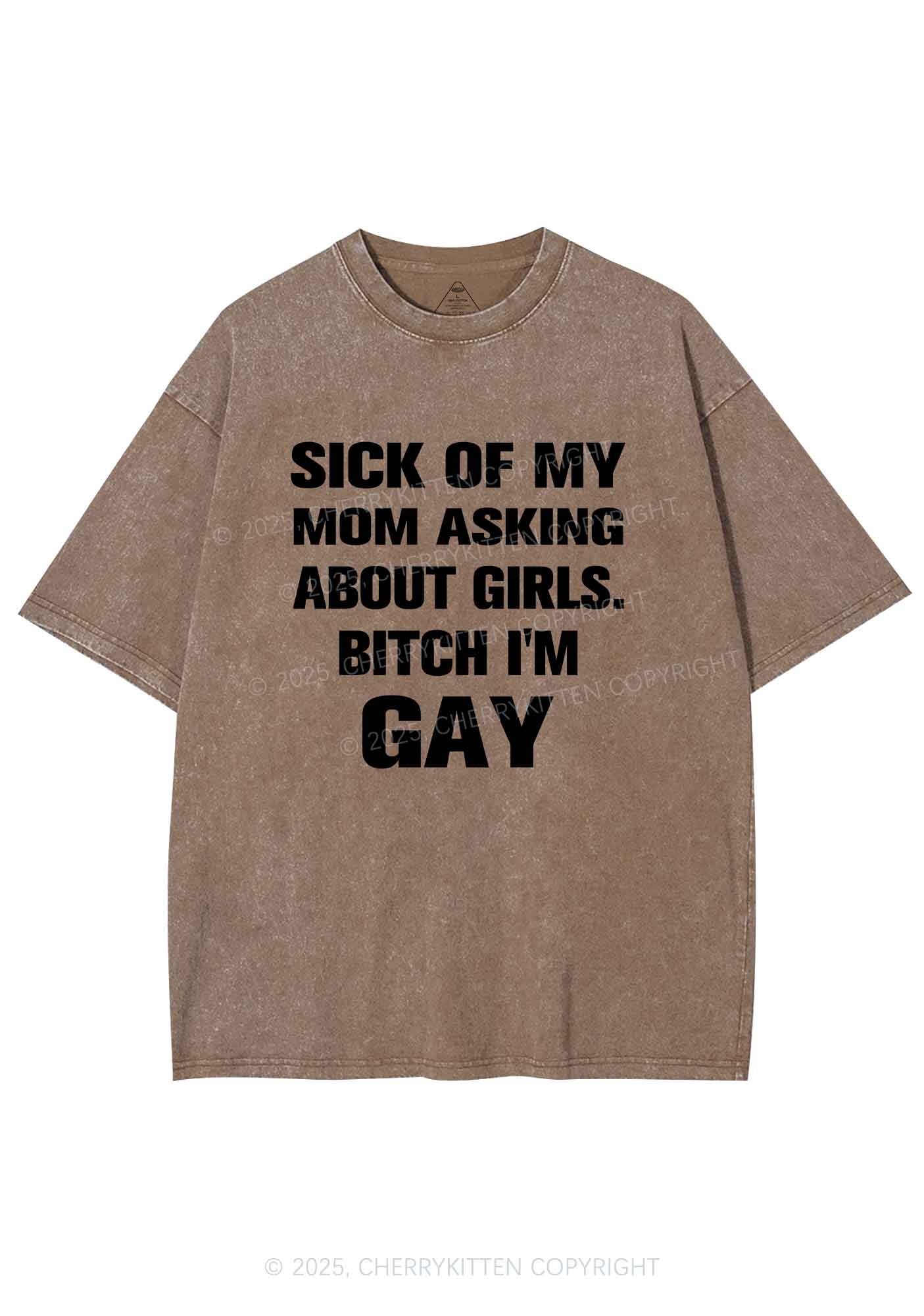 Bxxch Im Gay Pride Y2K Shirts Washed Tee Cherrykitten