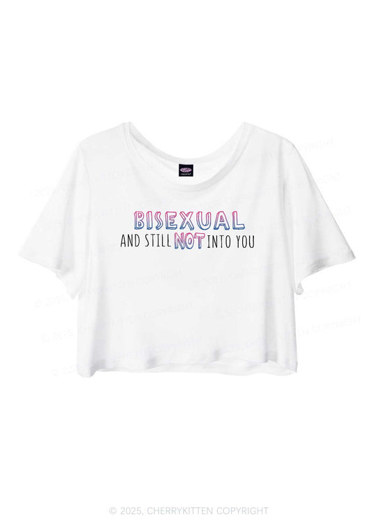 Bisexual And Still Not Into You Pride Y2K Sheer Crop Tee Cherrykitten