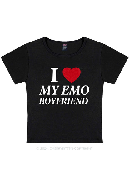 I Love My Emo BF Y2K Valentine's Day Baby Tee Cherrykitten